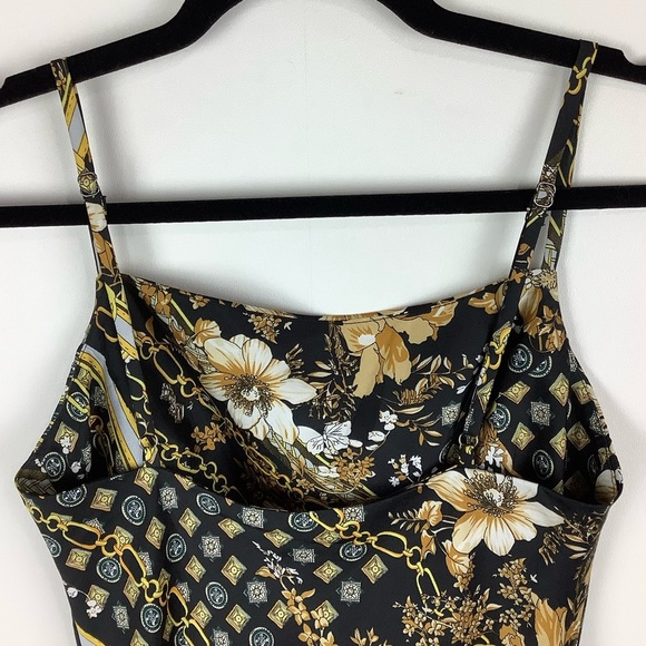 Princess Polly Slip Dress Womens 4 Lucci Chain Belt Floral Mini Whimsigoth Fairy - Picture 7 of 12